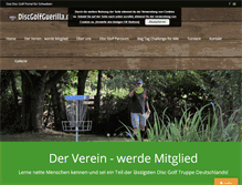 Tablet Screenshot of discgolfguerilla.de
